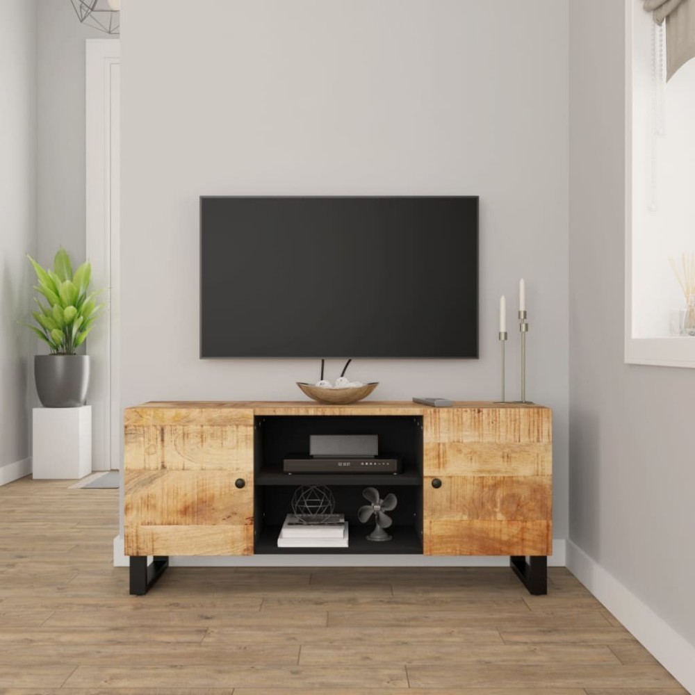 TV-Schrank 105x33x46 cm Altholz Massiv