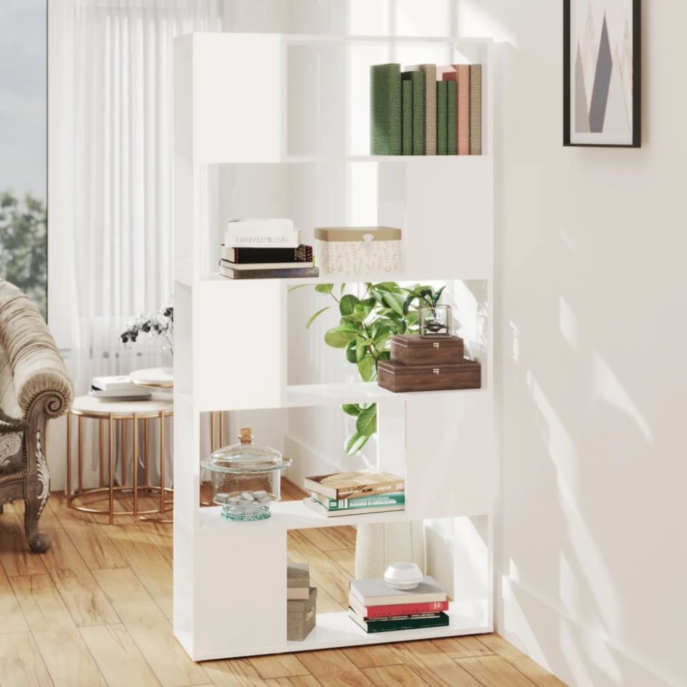 Book Cabinet Room Divider Sonoma Oak 80x24x155 cm Engineered Wood
