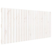 Wall Headboard White 140x3x60 cm Solid Wood Pine