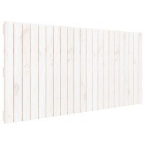 Wall Headboard White 140x3x60 cm Solid Wood Pine