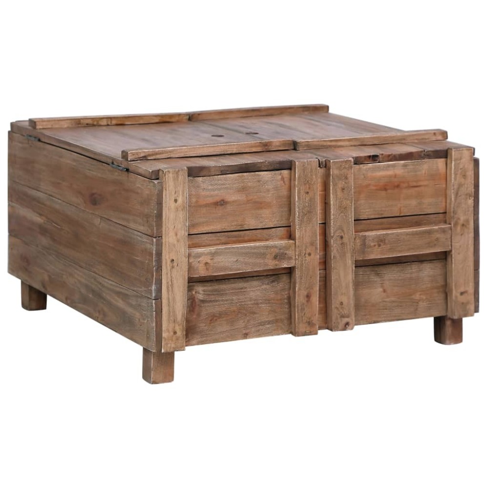 Coffee Table 65x65x38 cm Solid Reclaimed Wood