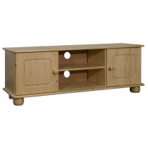 TV Cabinet 115x29x40 cm Solid Pine Wood