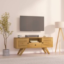 TV Cabinet 110x30x50 cm Solid Wood Teak