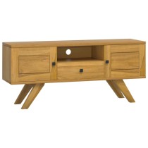 TV Cabinet 110x30x50 cm Solid Wood Teak