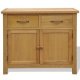 Sideboard 90x33.5x83 cm Solid Oak Wood