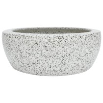 Countertop Basin White and Blue Round Î¦41x14 cm Ceramic