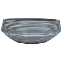 Countertop Basin White and Blue Round Î¦41x14 cm Ceramic