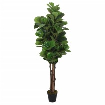 Artificial Fiddle Leaf Fig Tree 134 Leaves 120 cm Green