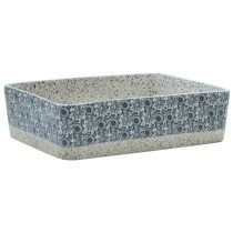 Countertop Basin Black and Brown Rectangular 46x35.5x13 cm Ceramic