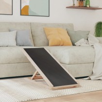 Dog Ramp Grey 70x35 cm Solid Wood Fir