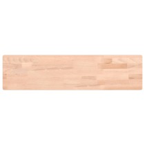 Wall Shelf 80x20x1.5 cm Solid Wood Beech