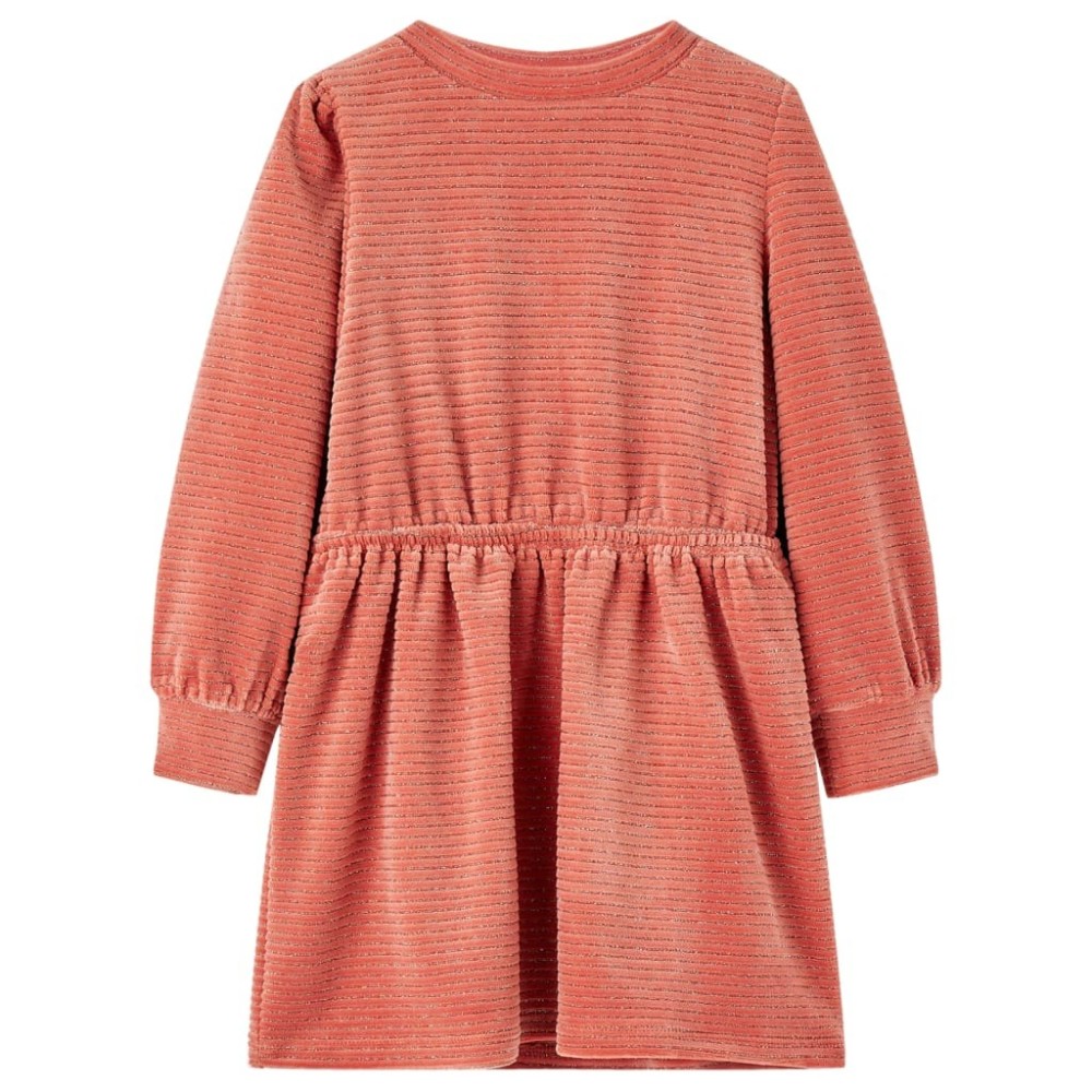 Kids' Dress with Long Sleeves Medium Pink 128