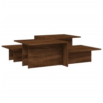 Coffee Tables 2 pcs Smoked Oak Engineered Wood