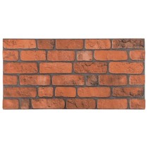 3D-Wandpaneele 10 Stk. Dunkelbraun & Grau Backstein-Optik EPS