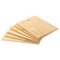 Excellent Houseware 7 Piece Chopping Board Set with Stand Bamboo