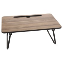 Excellent Houseware Bed Table Foldable Natural and Black