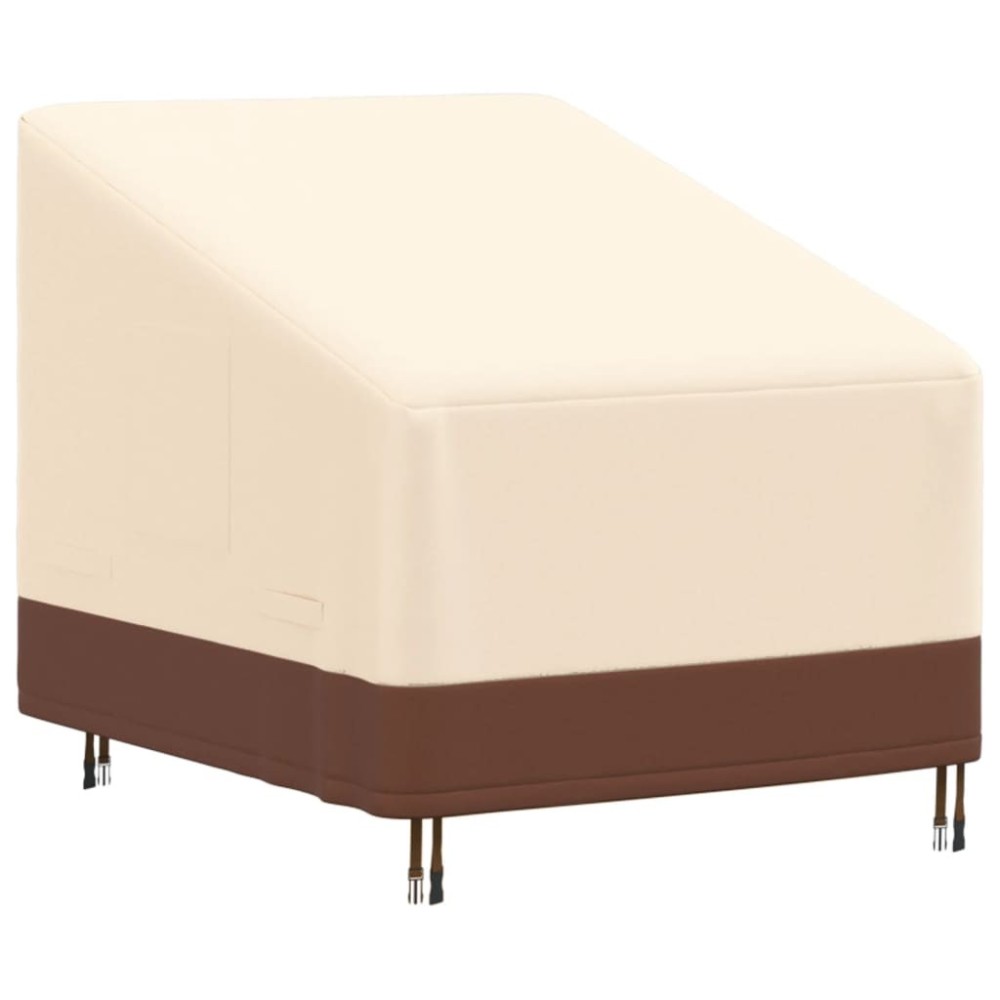 Garden Lounge Chair Cover Beige 79x97x48/74 cm 600D Oxford