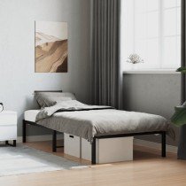 Metal Bed Frame White 193x203 cm
