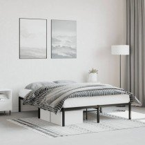 Metal Bed Frame White 193x203 cm