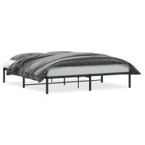 Metal Bed Frame White 193x203 cm