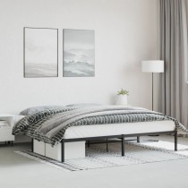 Metal Bed Frame White 193x203 cm