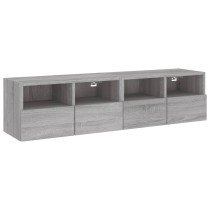 TV-Wandschränke 2 Stk. Grau Sonoma 60x30x30 cm Holzwerkstoff