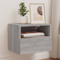 TV Wall Cabinet Grey Sonoma 40x30x30 cm Engineered Wood