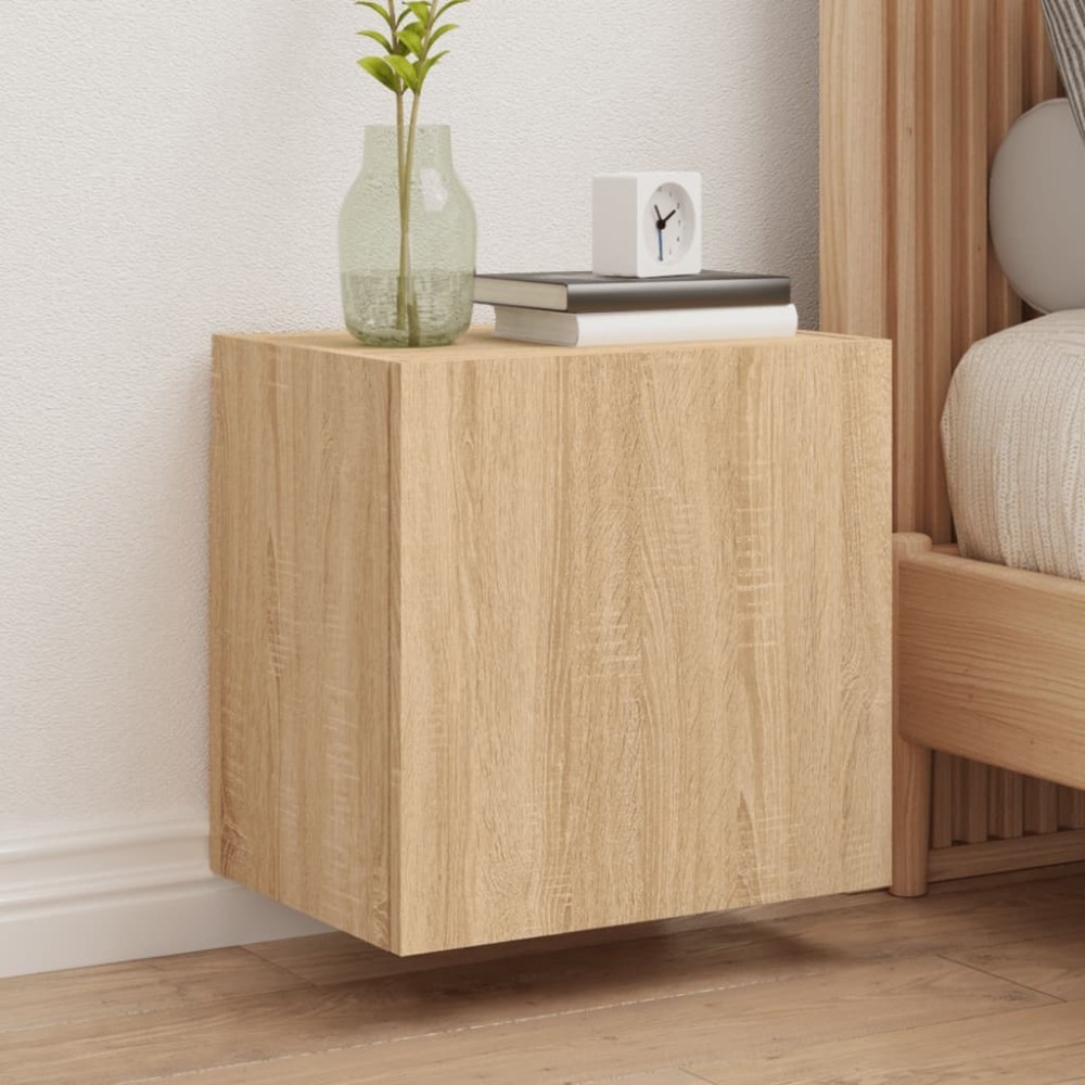TV Wall Cabinets 2 pcs Sonoma Oak 40.5x30x40 cm Engineered Wood
