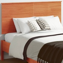 Headboard Wax Brown 120 cm Solid Wood Pine