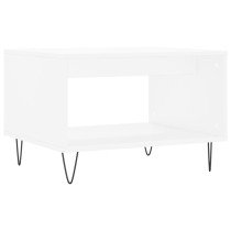 Coffee Table High Gloss White 60x50x40 cm Engineered Wood