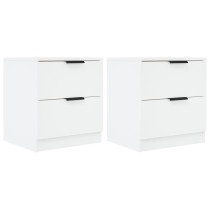 Bedside Cabinets 2 pcs Smoked Oak Engineered Wood