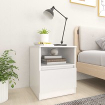 Bed Cabinets 2 pcs High Gloss Black 40x40x50 cm Engineered Wood