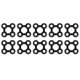 Mat Connectors 10 pcs Rubber Black
