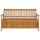 Garden Storage Bench 148 cm Solid Acacia Wood
