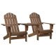 Garden Adirondack Chair Solid Fir Wood White