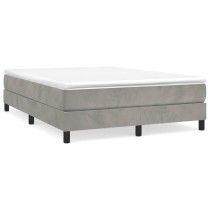 Box Spring Bed Frame Dark Grey 180x200 cm 6FT Super King Velvet