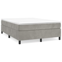 Box Spring Bed Frame Dark Grey 180x200 cm 6FT Super King Velvet