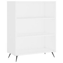 Bookcase White 69.5x32.5x90 cm Engineered Wood