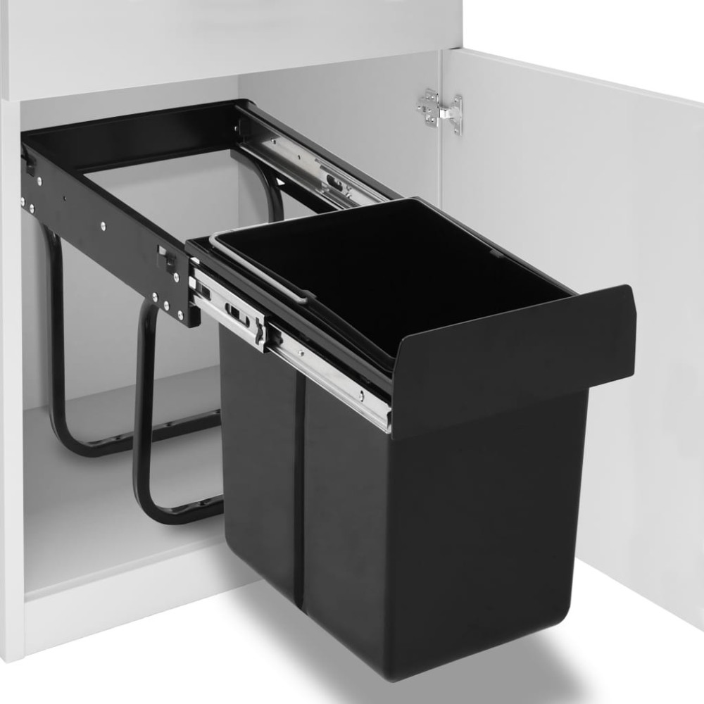 Kitchen Cupboard Pull-out Dustbin Soft-Close 48 L