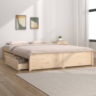 Bed Frame with Drawers...