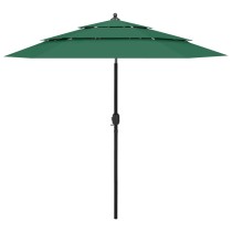 Sonnenschirm mit Aluminium-Mast 3-lagig Sandfarben 3 m
