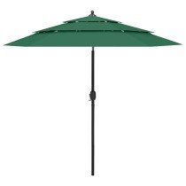 3-Tier Parasol with Aluminium Pole Anthracite 3 m