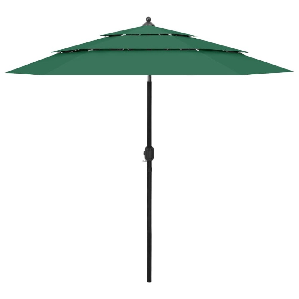Sonnenschirm mit Aluminium-Mast 3-lagig Sandfarben 3 m