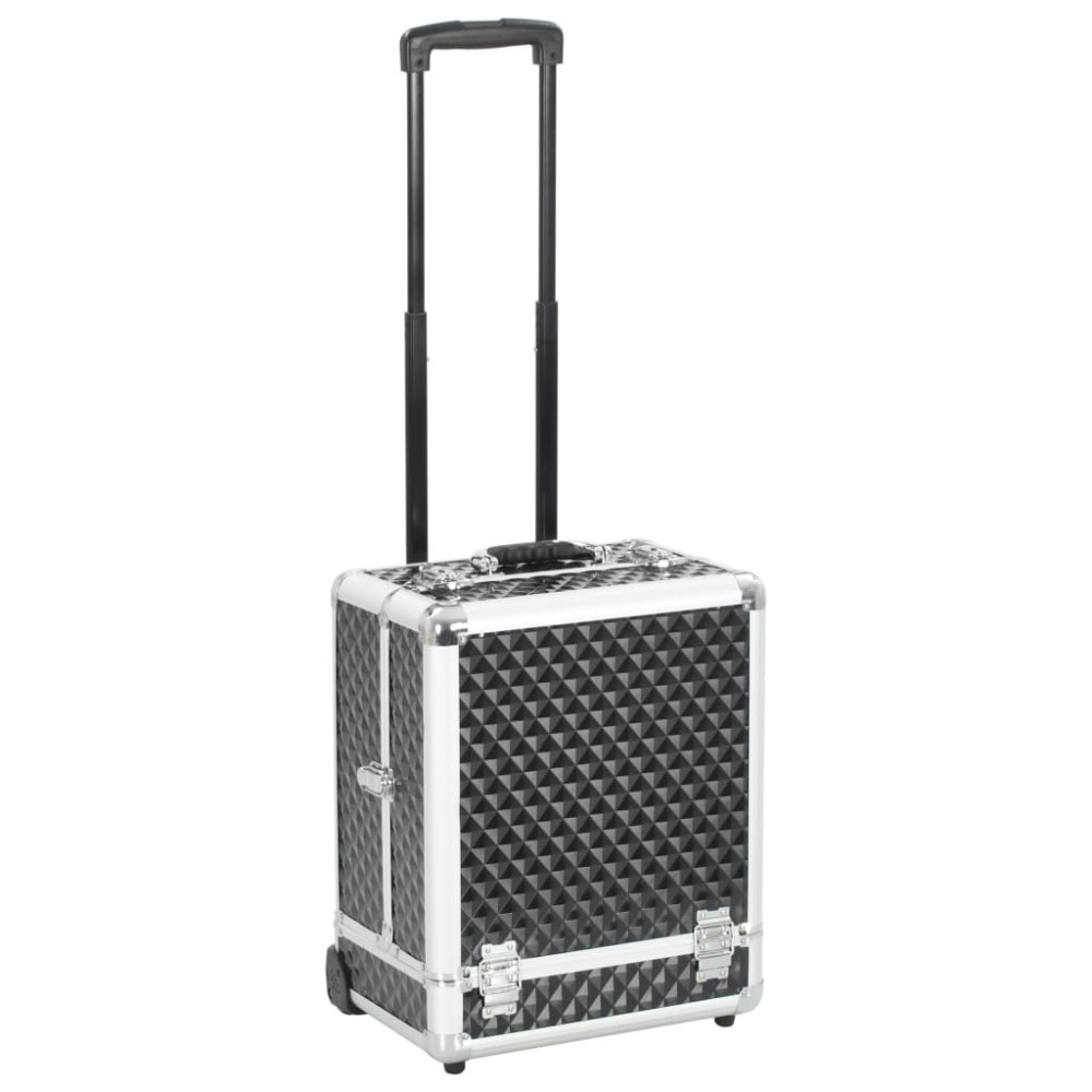 Make-up Trolley 35x29x45 cm Black Aluminium