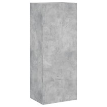 TV Wall Cabinet Concrete Grey 40.5x30x102 cm Engineered Wood