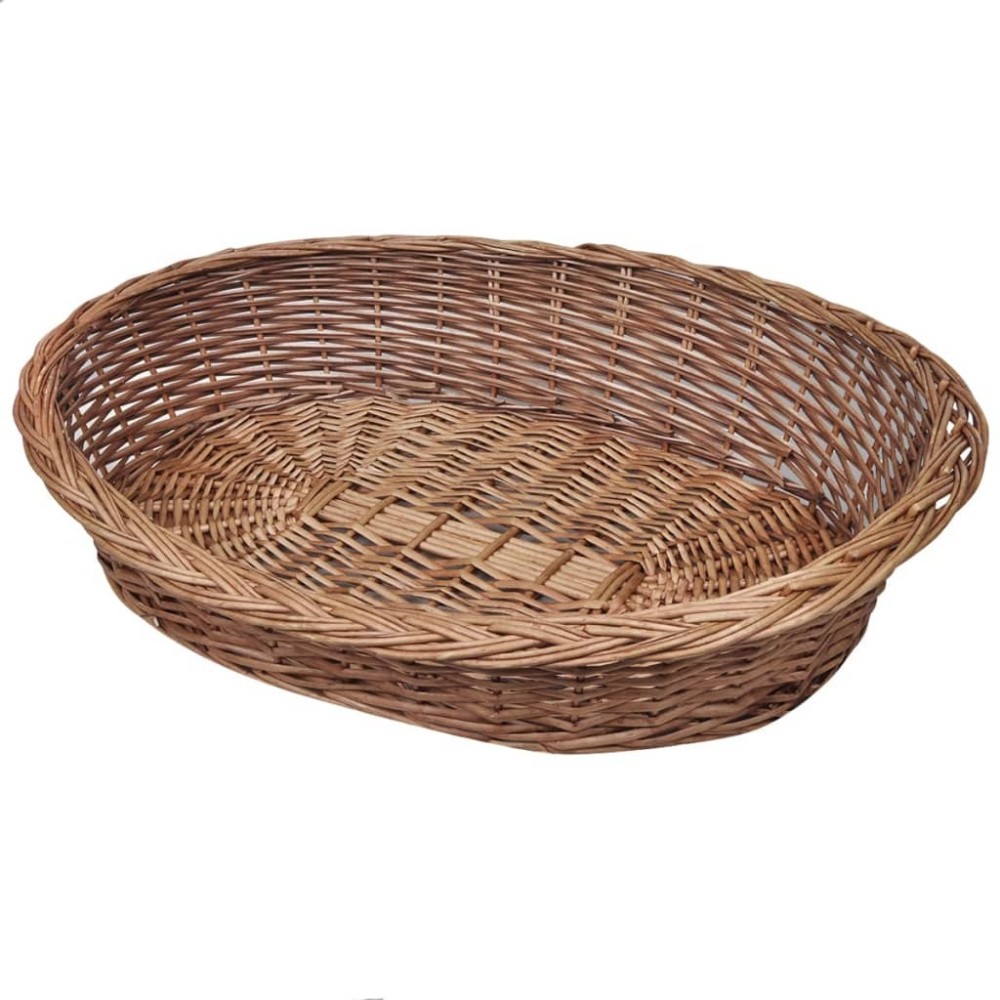 Willow Dog Basket/Pet Bed Natural 50 cm