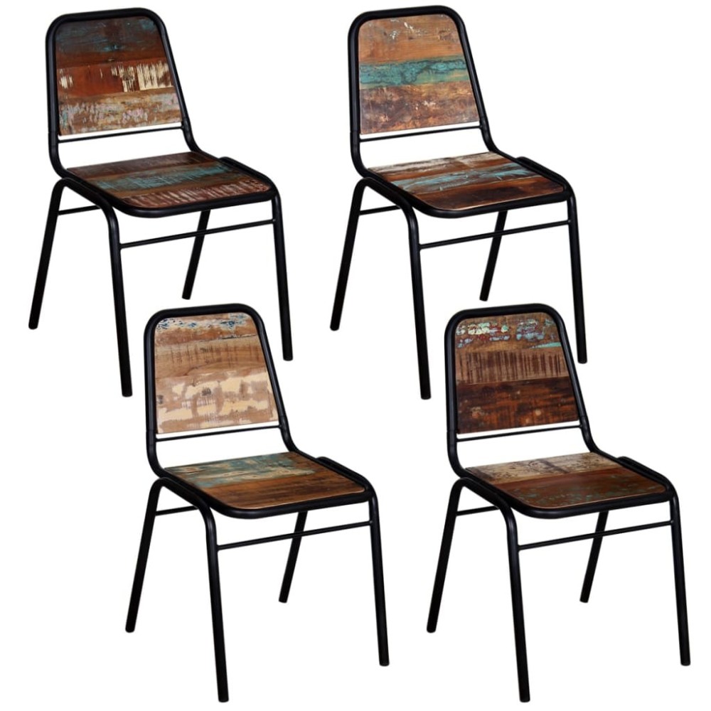 Dining Chairs 6 pcs Solid Reclaimed Wood