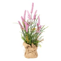 Decorative Plant Romimex Cloth Plastic Lavendar 15 x 42 x 15 cm