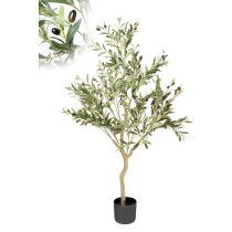 Decorative Tree Romimex Plastic Olive tree 80 x 130 x 90 cm 90 x 130 x 80 cm