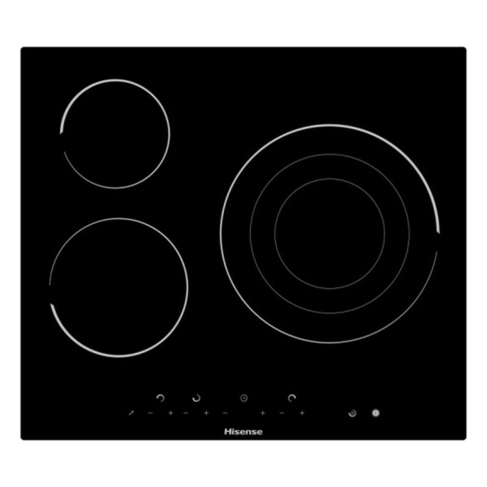 Glass-Ceramic Hob Hisense 1 60 cm Black 60 cm 5700 W